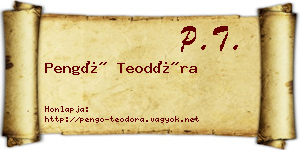 Pengő Teodóra névjegykártya